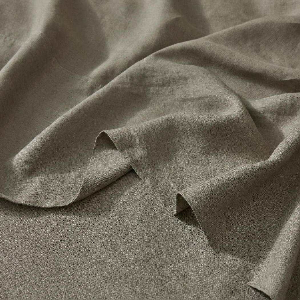 Weave Home Bed Linen Weave Home Ravello Flat Sheet - Caper (Various Sizes) (7688045494521)