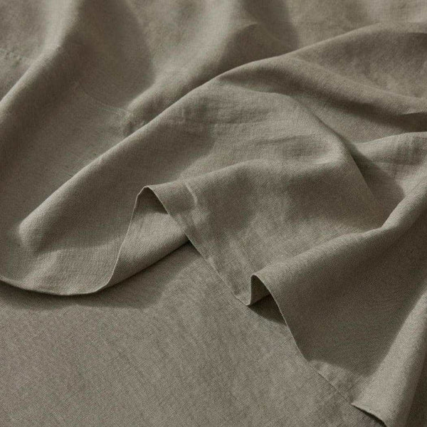 Weave Home Ravello flat sheet, caper | Norsu Interiors