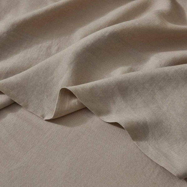 Weave Home Ravello flat sheet, shell | Norsu Interiors