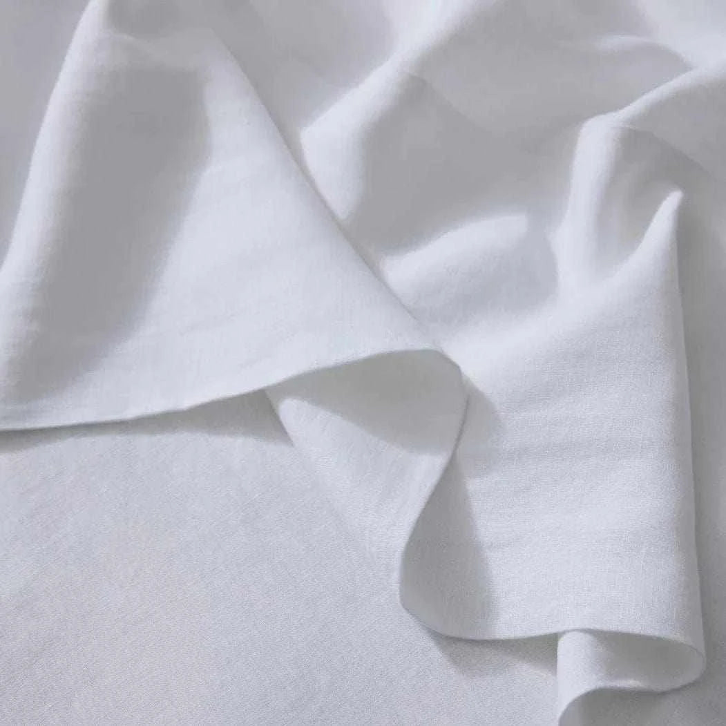 Weave Home Ravello flat sheet, white | Norsu Interiors