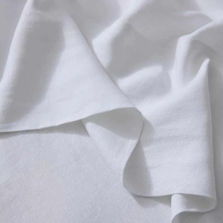 Weave Home Bed Linen Weave Home Ravello Flat Sheet - White (Various Sizes) (7688073707769)