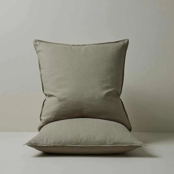 Weave Home Ravello euro pillowcase pair, caper | Norsu Interiors