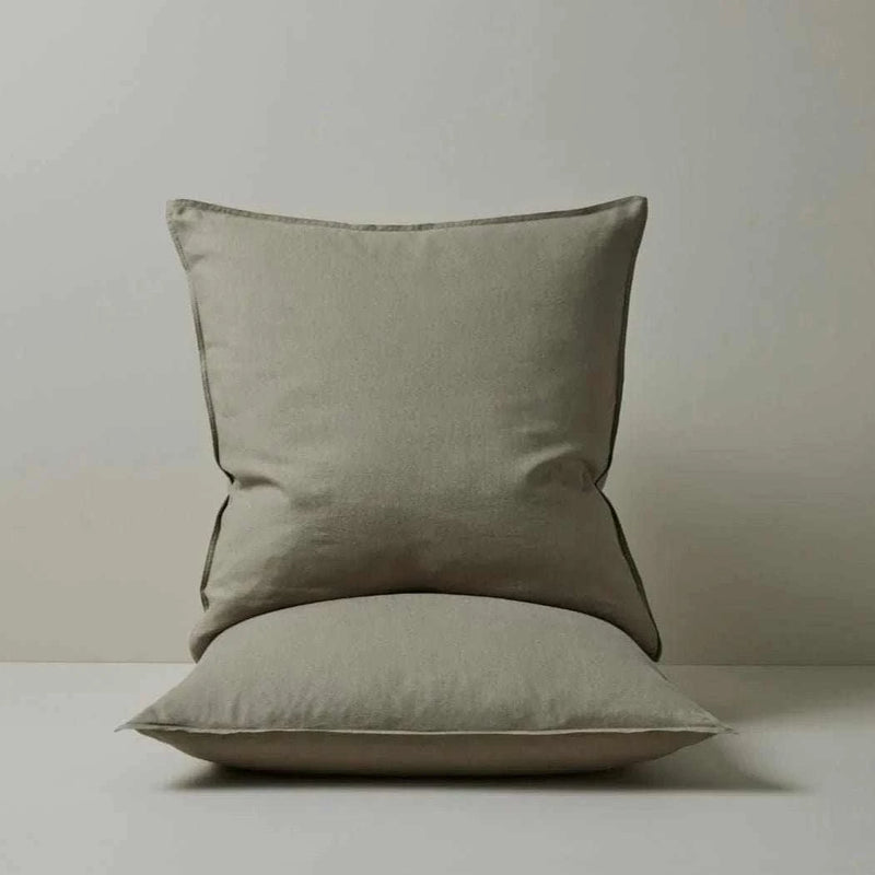Weave Home Bed Linen Weave Home Ravello Euro Pillowcase Pair - Caper (7688162181369)