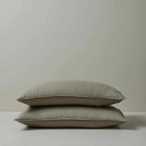 Weave Home Ravello pillowcase pair, caper | Norsu Interiors
