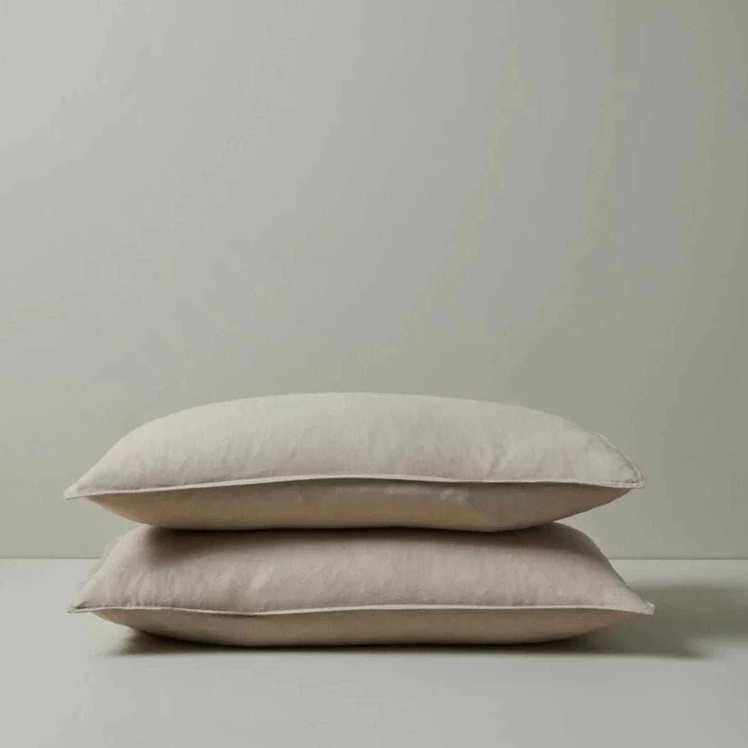 Weave Home Bed Linen Weave Home Ravello Pillowcase Pair - Shell (Various Sizes) (7688111030521)