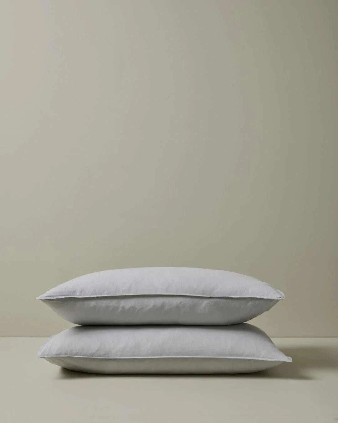 Weave Home Bed Linen Weave Home Ravello Euro Pillowcase Pair - Silver (7688155857145)