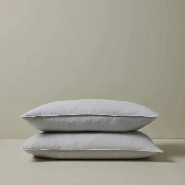 Weave Home Ravello pillowcase pair, silver | Norsu Interiors