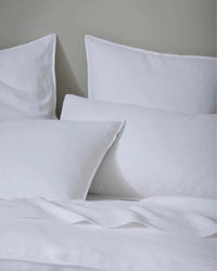 Weave Home Bed Linen Weave Home Ravello Flat Sheet - White (Various Sizes) (7688073707769)