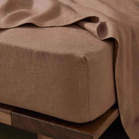 Weave Home Bed Linen Weave Home Ravello Fitted Sheet - Biscuit (Various Sizes) (7688098578681)