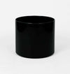 Black Benny Planter made of powder-coated stainless steel with drainage hole for indoor and outdoor use