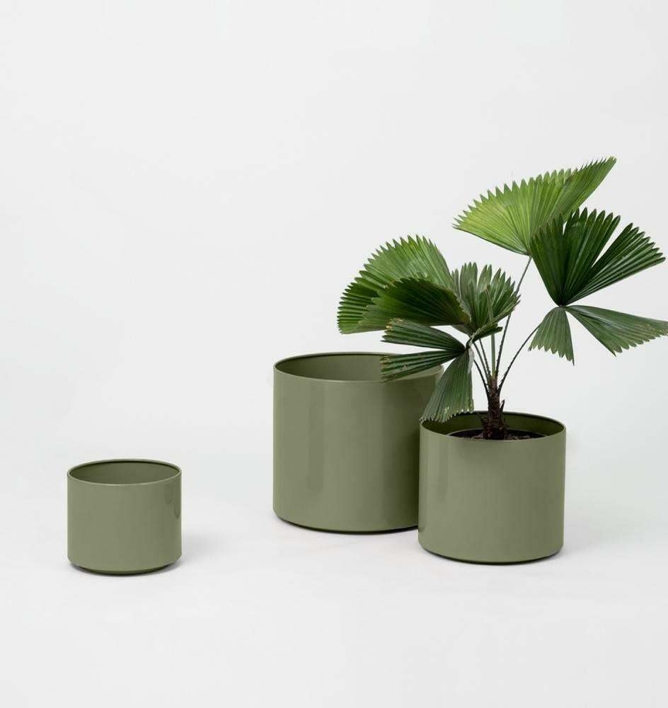 Middle of Nowhere Pots Benny Planter Olive