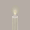 Black Blaze Candles Black Blaze Column Pillar Candles - White (6559581569212)