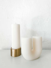 Black Blaze Candles Black Blaze Curl Curl Candle - White/Cream (6668470943932)