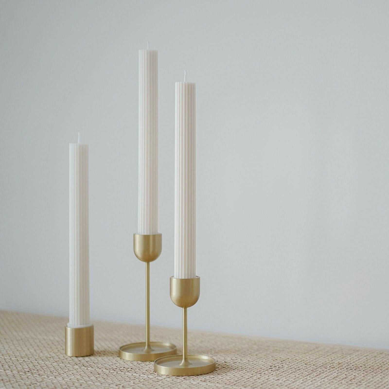 Black Blaze Candle Holders Black Blaze Fountain Brass Candle Holder - Medium (6202929774780)