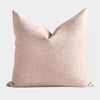 Blush norsu Studio Washable Cushion made with high-quality Warwick fabric, machine washable for easy care.