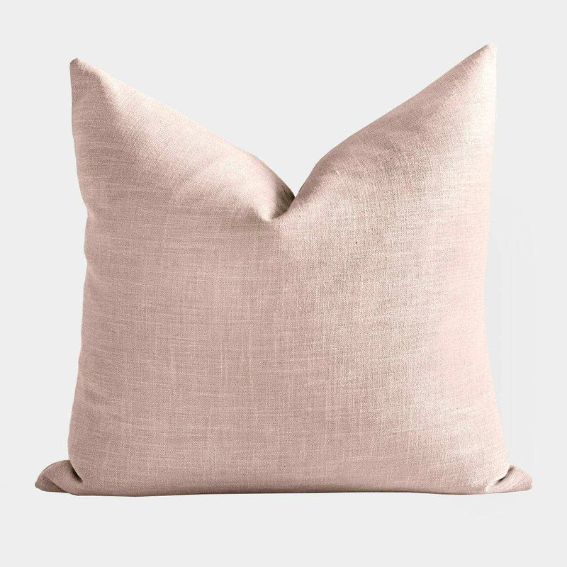 Blush norsu Studio Washable Cushion made with high-quality Warwick fabric, machine washable for easy care.