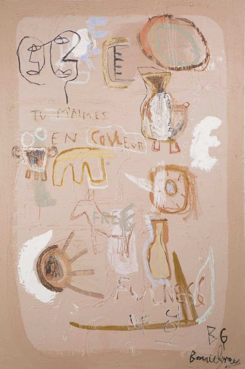 Bonnie Gray Limited Edition abstract fine art print with soft pastel tones on textured cotton rag paper