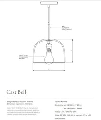 Robert Gordon Interiors Pendants Robert Gordon Bell Light - Olive, Various Sizes (7847480426745)
