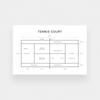 norsu interiors Prints Tennis Court Lines Print - Various Sizes (7700743422201)