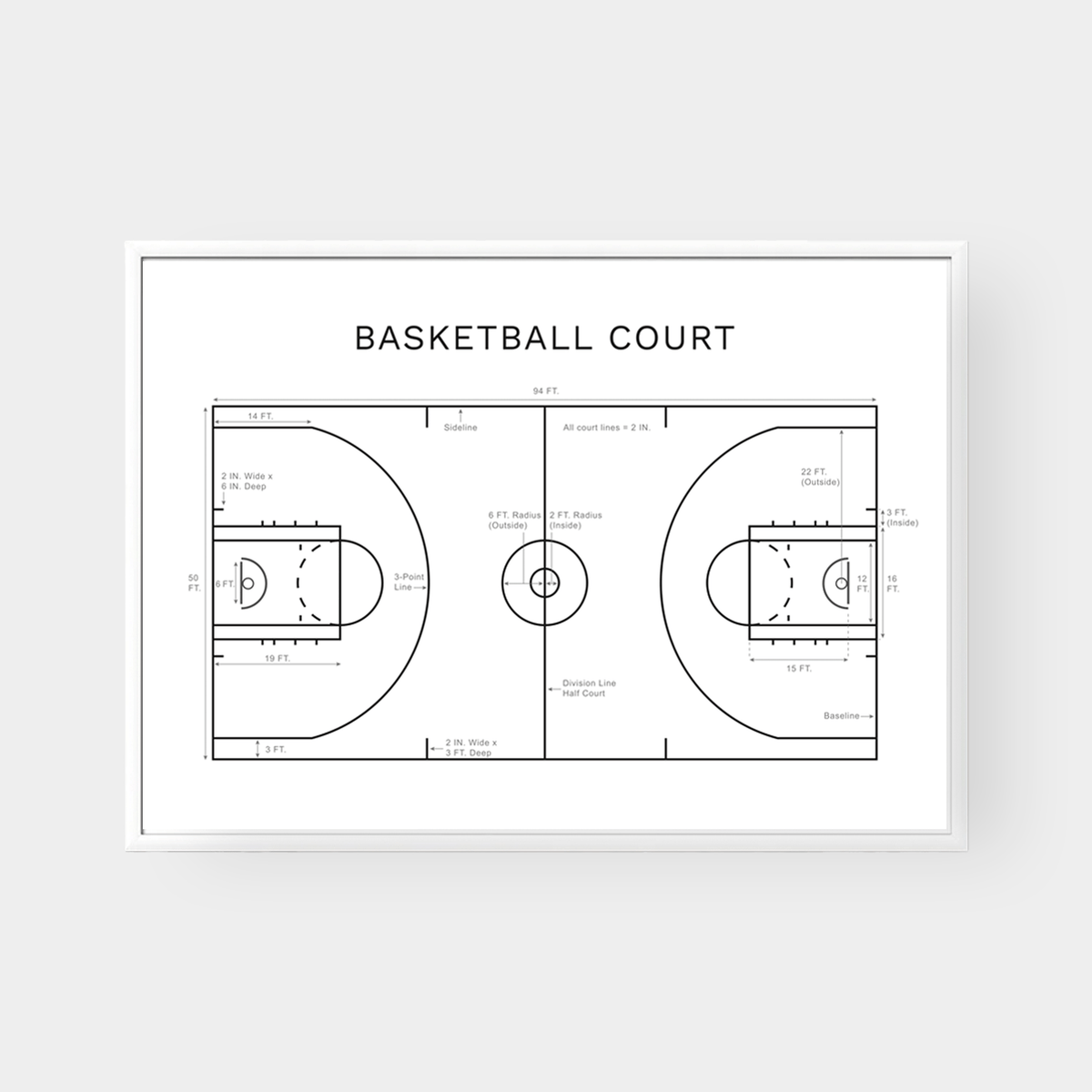 norsu interiors Prints Courtside Print - Various Sizes (7670948200697)