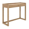 Ethnicraft Oak Frame PC console desk with two drawers in natural oak finish