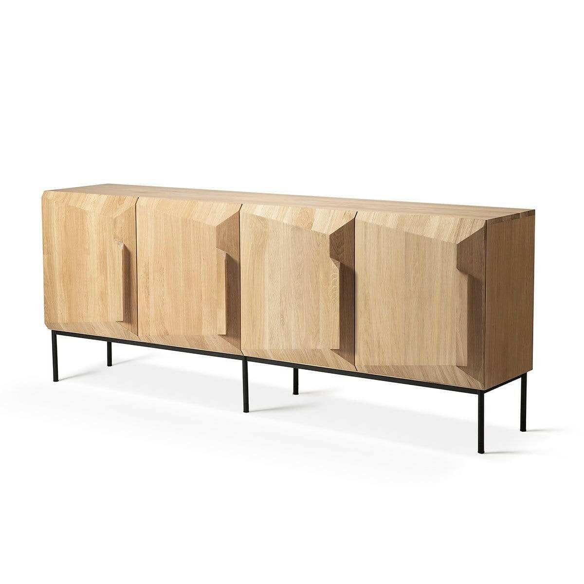 Ethnicraft Side Board Ethnicraft Oak Stairs Sideboard - 4 Doors (6789987369148)