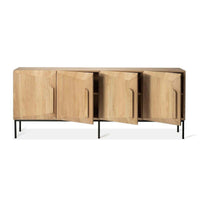 Ethnicraft Side Board Ethnicraft Oak Stairs Sideboard - 4 Doors (6789987369148)
