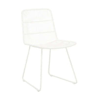 Globe West Dining Chairs Globe West Granada Sleigh Dining Chair - White (7586666021113)