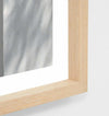 Oak framed Middle of Nowhere Island photographic print with glass, modern wall art from Melbourne