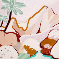 Jen Sievers Limited Edition abstract landscape canvas print titled "I'll Meet You There" with vibrant natural colors and expressive forms