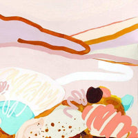Jen Sievers Limited Edition abstract fine art canvas print with vibrant colors and expressive landscape elements