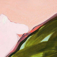 Abstract landscape art by Jen Sievers in limited edition fine art canvas print titled Singing Silence.