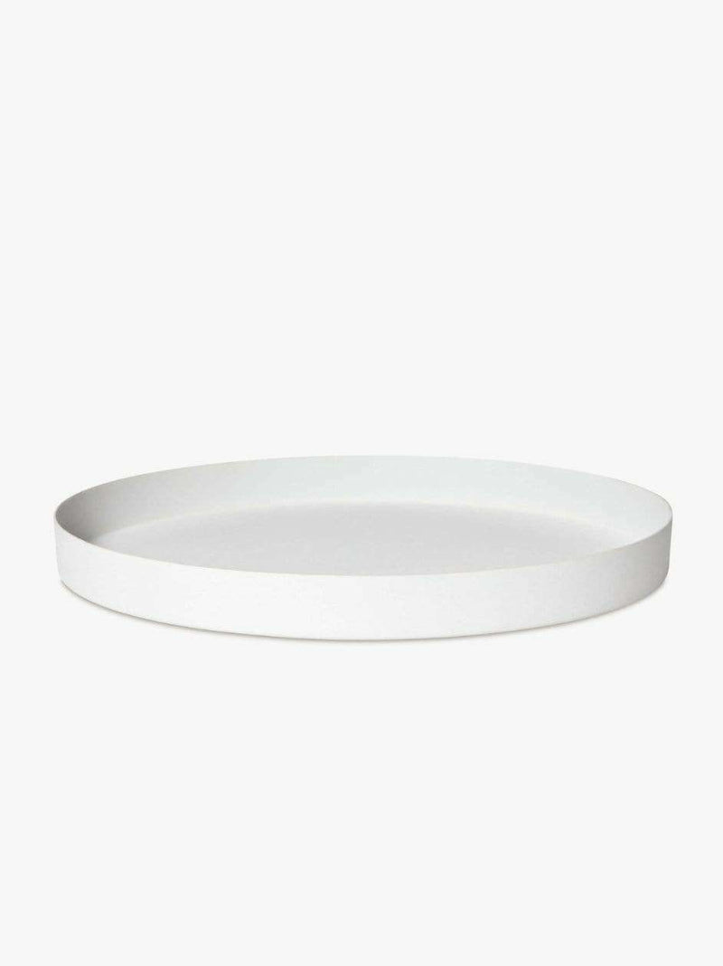 L&M Home Tray L&M Home Mona Round Tray - Chalk (6661688164540)