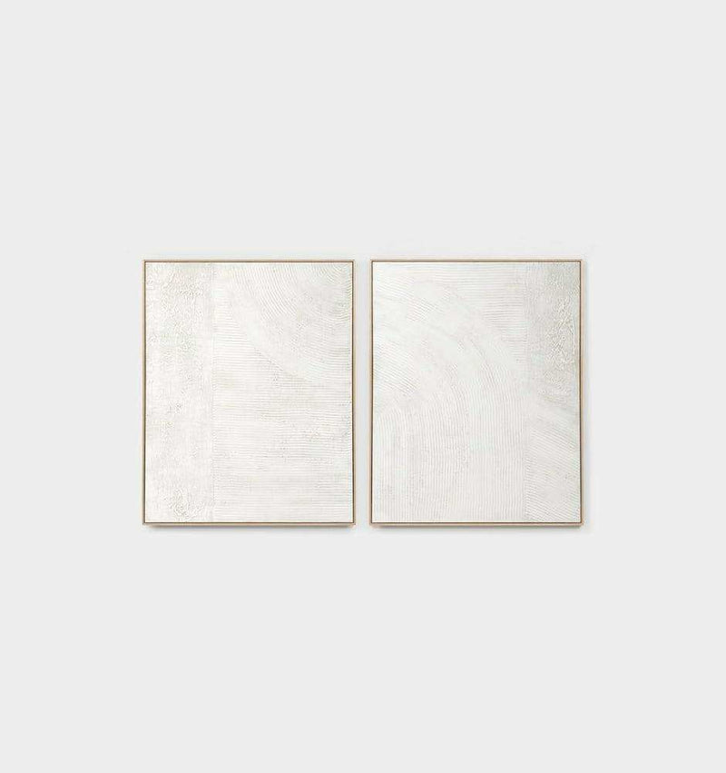 Middle of Nowhere Posters, Prints, & Visual Artwork Middle of Nowhere - Abstract Texture White 1 Framed Painting (7574000566521)