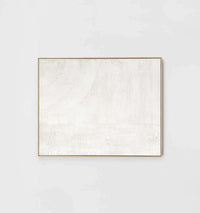 Middle of Nowhere Posters, Prints, & Visual Artwork Middle of Nowhere - Abstract Texture White 1 Framed Painting (7574000566521)