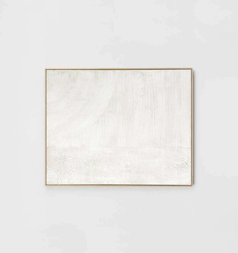 Middle of Nowhere Posters, Prints, & Visual Artwork Middle of Nowhere - Abstract Texture White 1 Framed Painting (7574000566521)