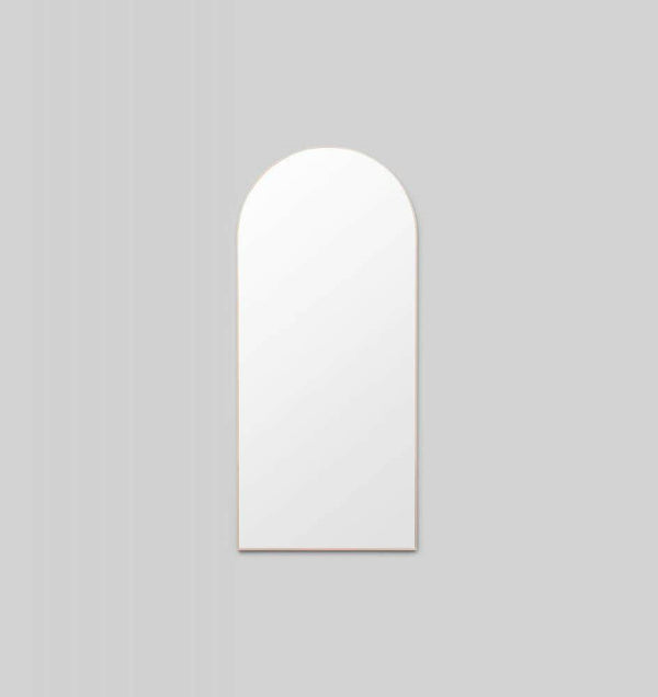 Middle of Nowhere Bjorn Arch Floor Mirror, Powder | Norsu Interiors