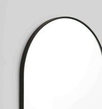 Middle of Nowhere Bjorn arch mirror with black engineered wood frame, 55x85cm, modern minimalist design