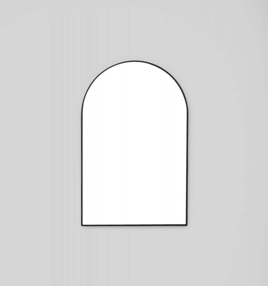 Middle of Nowhere Bjorn black arched wall mirror 55x85 cm with minimal modern design