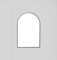 Middle of Nowhere Bjorn black arched wall mirror 55x85 cm with minimal modern design