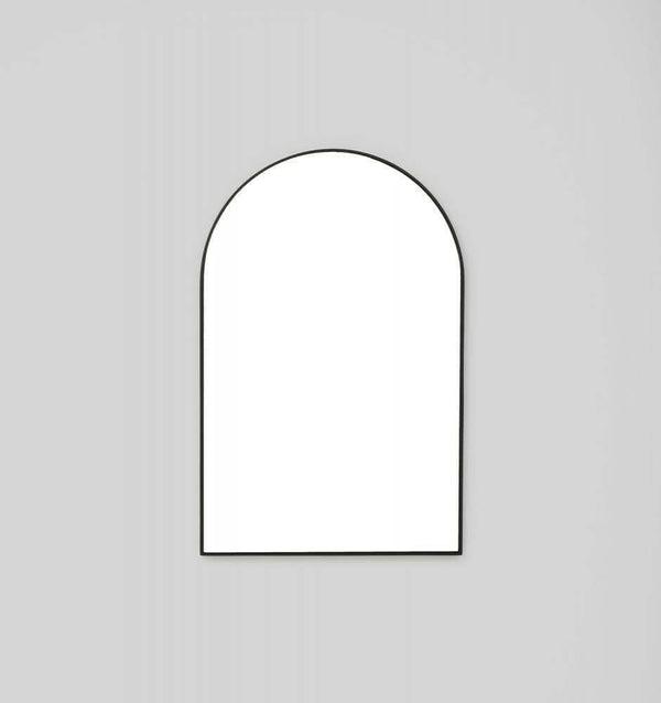 Middle of Nowhere Bjorn black arched wall mirror 55x85 cm with minimal modern design