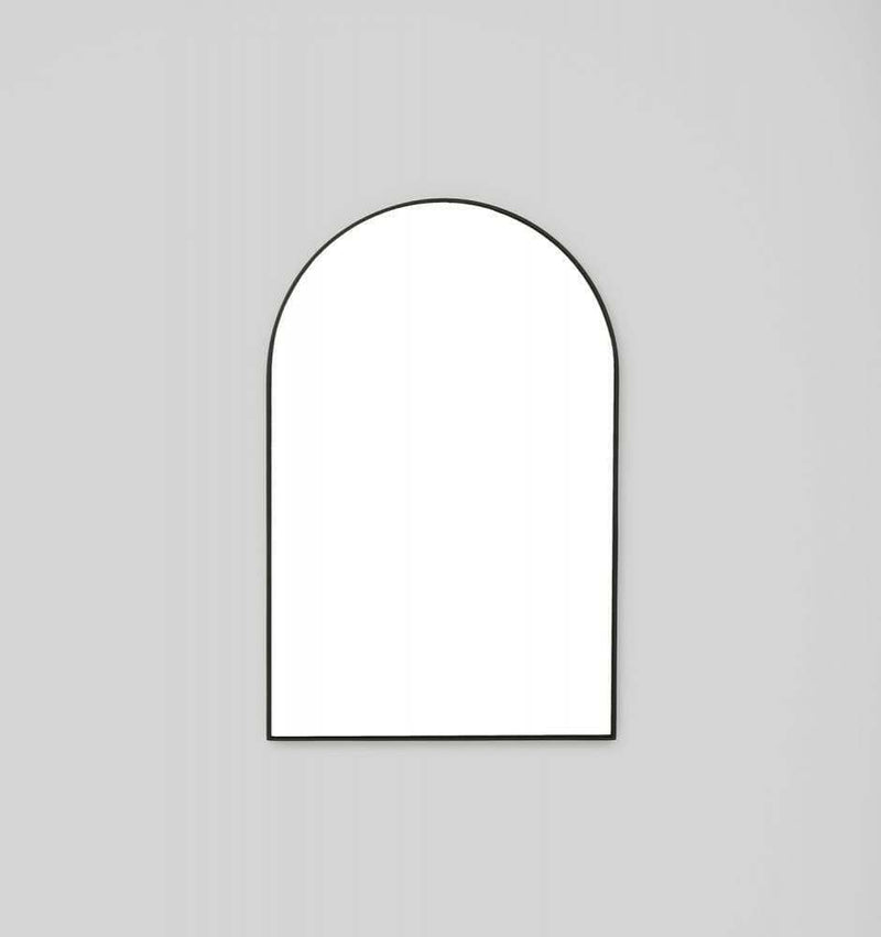 Middle of Nowhere Bjorn black arched wall mirror 55x85 cm with minimal modern design