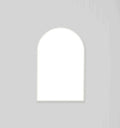 Middle of Nowhere Bjorn Arch Mirror - 55cm x 85cm, Bright White
