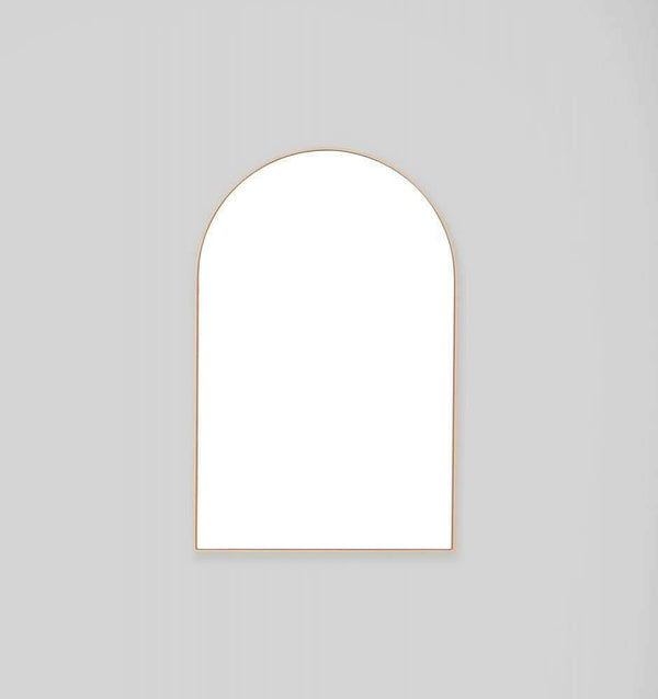 Middle of Nowhere Bjorn Arch Mirror, Powder, 55 x 85cm | Norsu Interiors