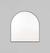 Middle of Nowhere Bjorn Arch Mirror in black with minimalist arch design and slim frame