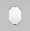 Middle of Nowhere Bjorn oval black framed modern minimalist wall mirror 50cm x 75cm