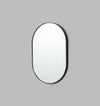 Middle of Nowhere Bjorn Oval Mirror in black with matte finish, 50cm by 75cm, modern minimalistic design