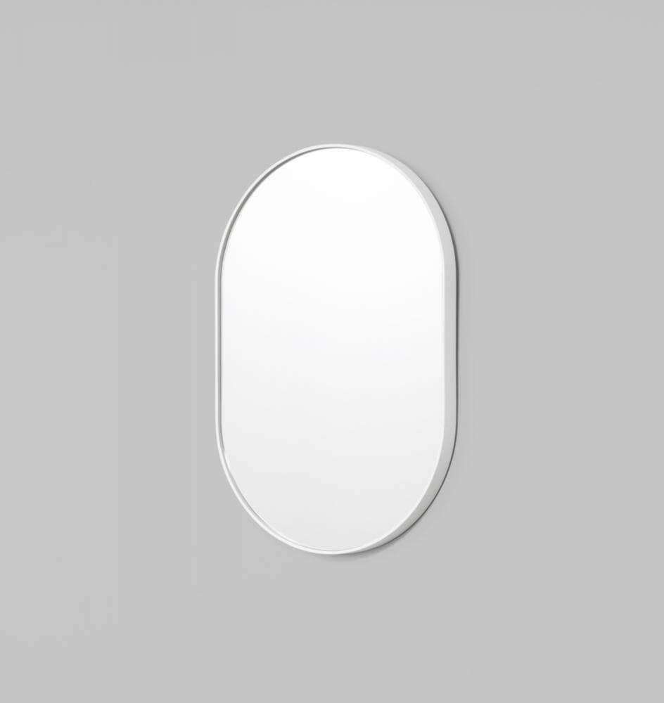 Middle of Nowhere Mirrors Bright White Middle of Nowhere Bjorn Oval Mirror - Bright White