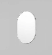 Middle of Nowhere Mirrors Bright White Middle of Nowhere Bjorn Oval Mirror - Bright White