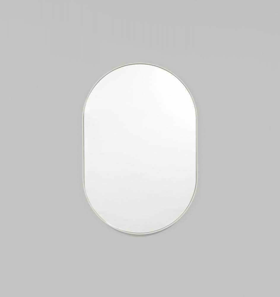 Middle of Nowhere Mirrors Dove Middle of Nowhere Bjorn Oval Mirror - Dove